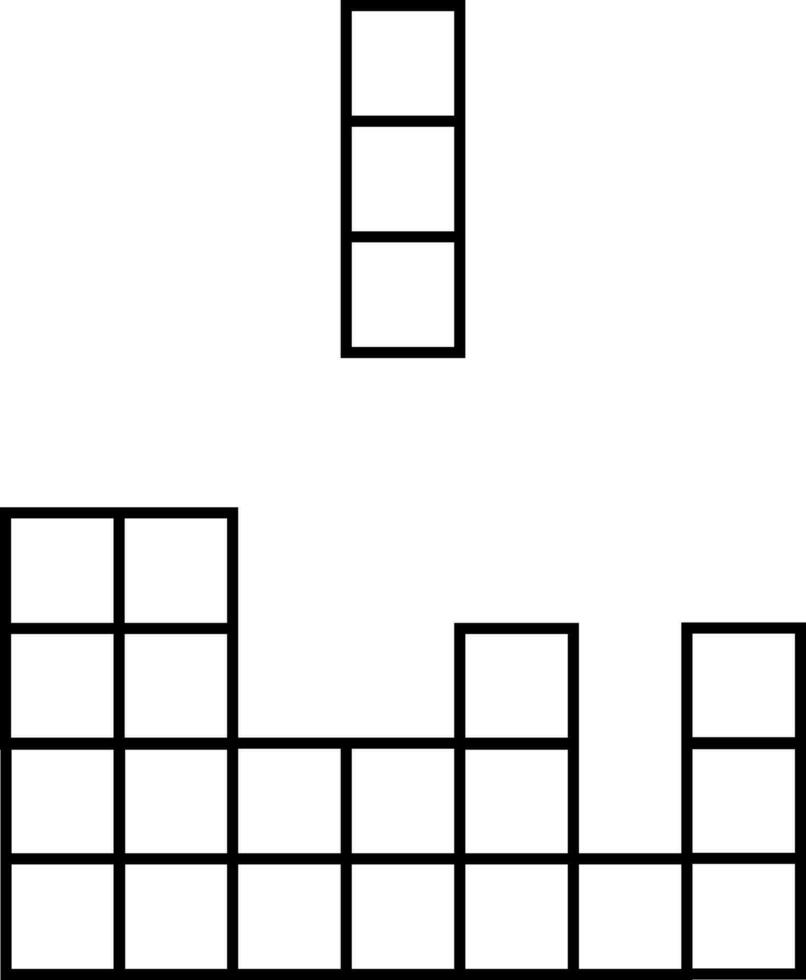 plano ilustración de bloques vector