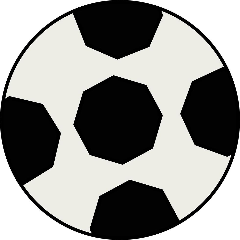 Flat style illustration of a ball. vector