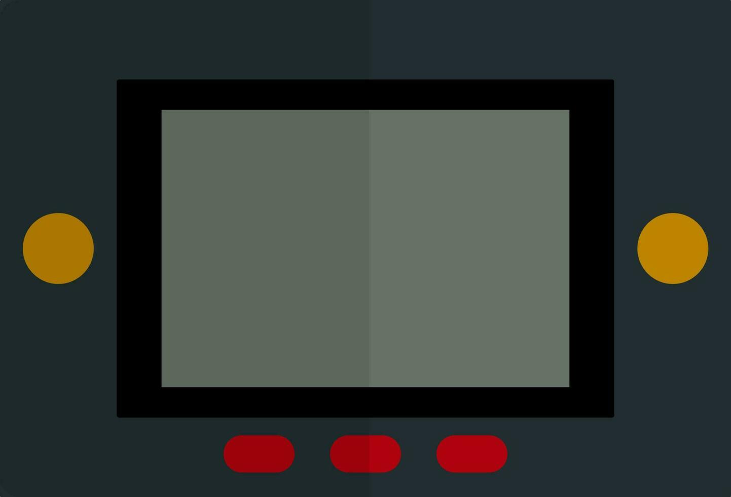 Graphic tablet in flat style. vector