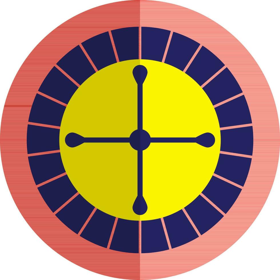 Casino roulette in flat style. vector