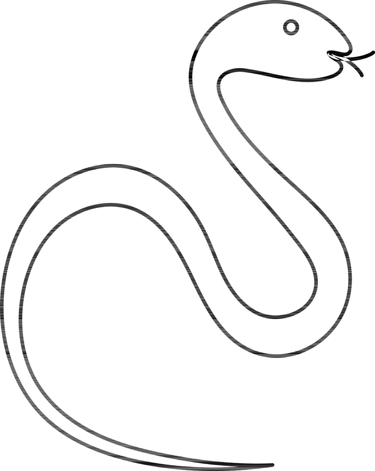 Snake game icon in stroke for playing video game. 24371877 Vector Art