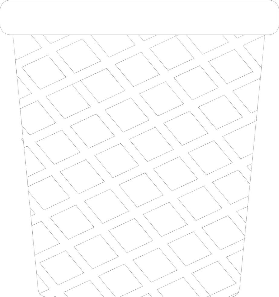 Basketball net icon in stroke for playing concept. vector