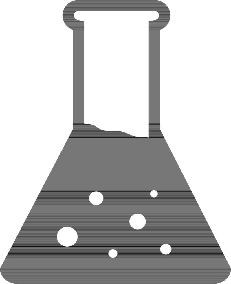 Flat illustration of a beaker. vector