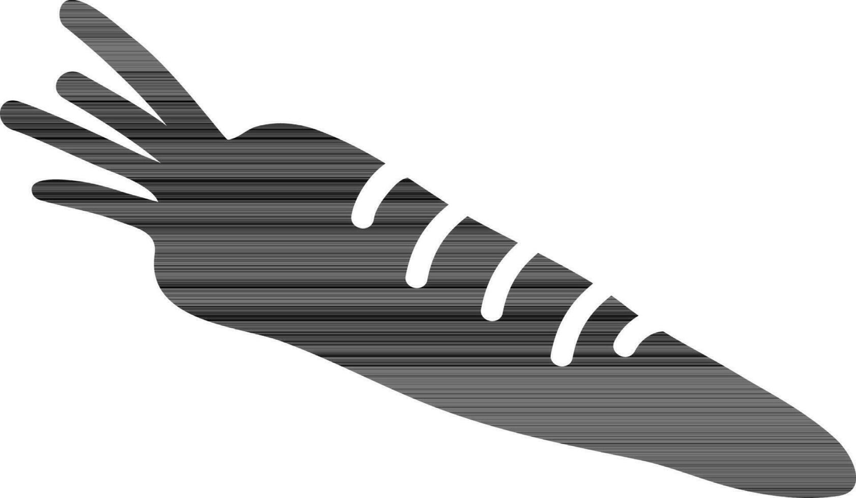 Flat illustration of a carrot vector