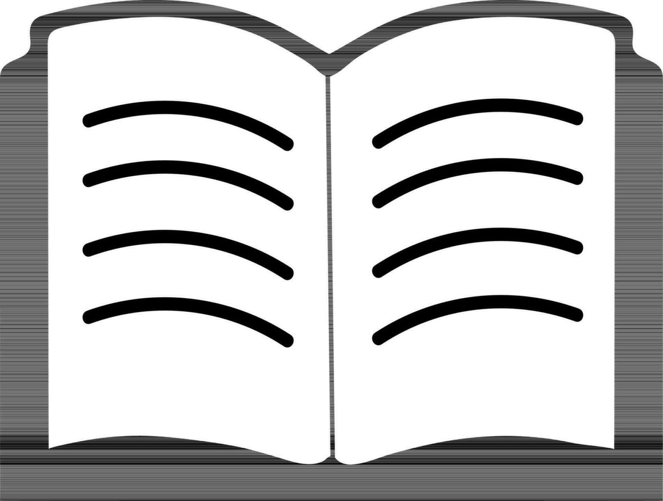 Flat illustration of a book. vector