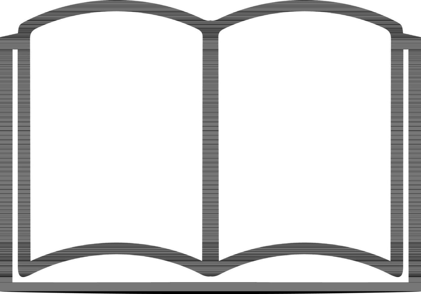 plano ilustración de un abierto libro. vector