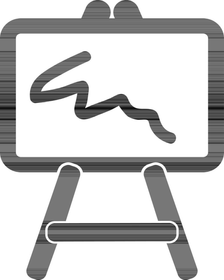 Flat illustration of a board. vector