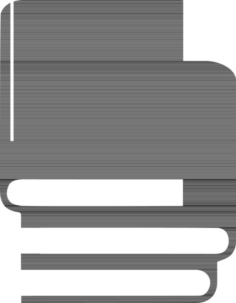 Flat illustration of stack of books. vector