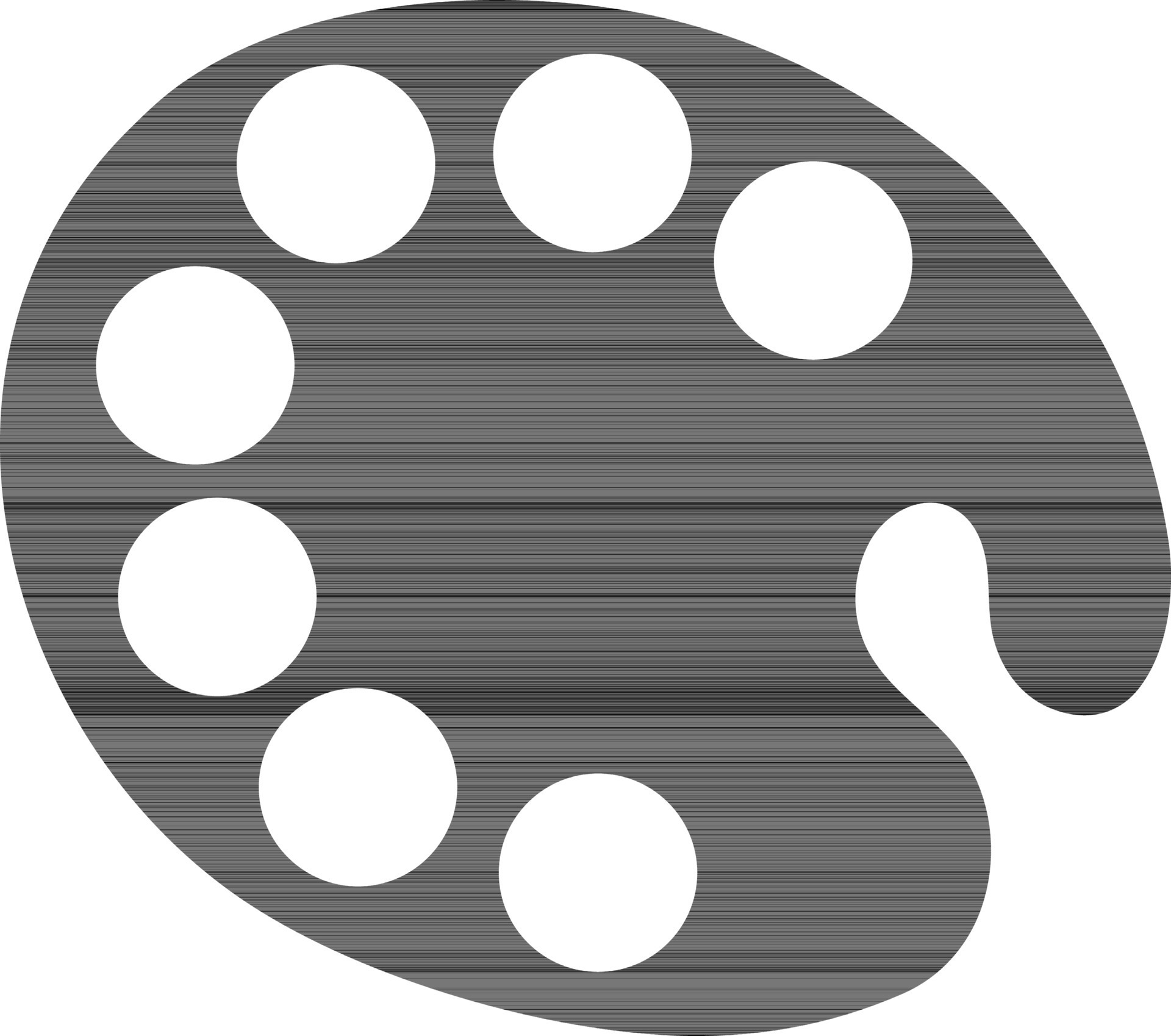 Flat illustration of a paint palette. 24372074 Vector Art at Vecteezy