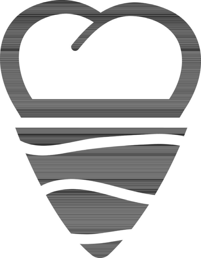 Vector ice cream icon or symbol.