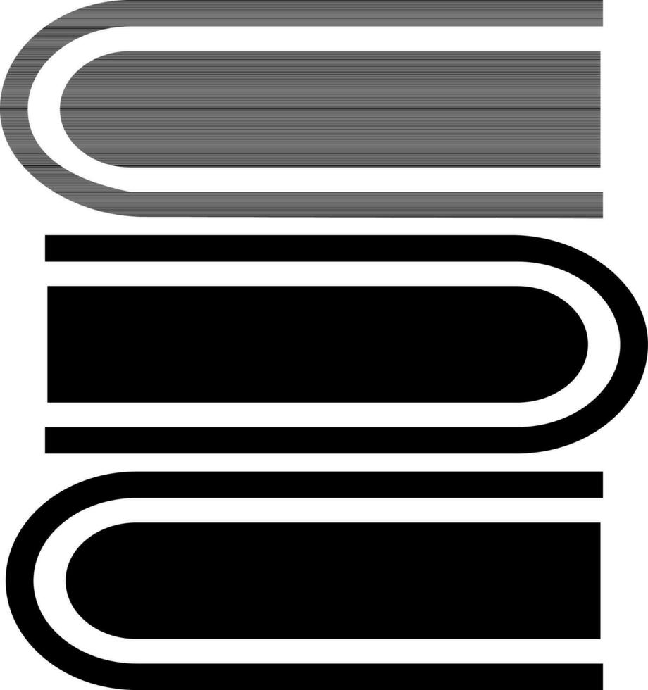 Vector books icon in flat style.