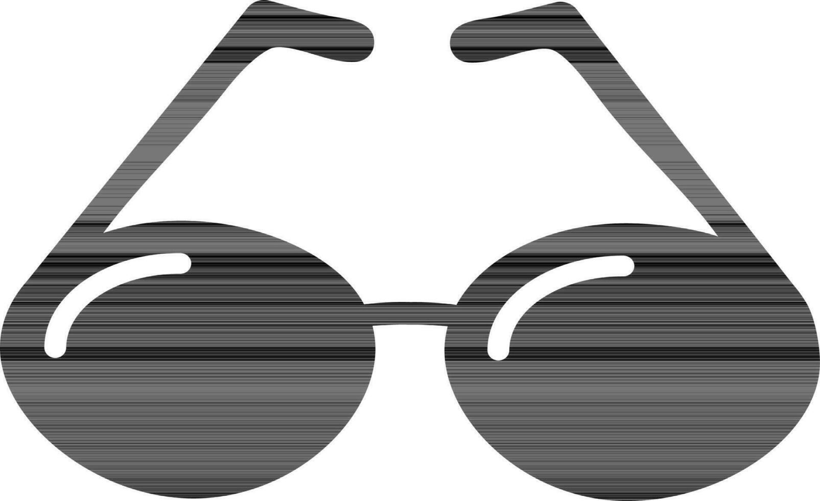 Flat illustration of a eye glasses. vector