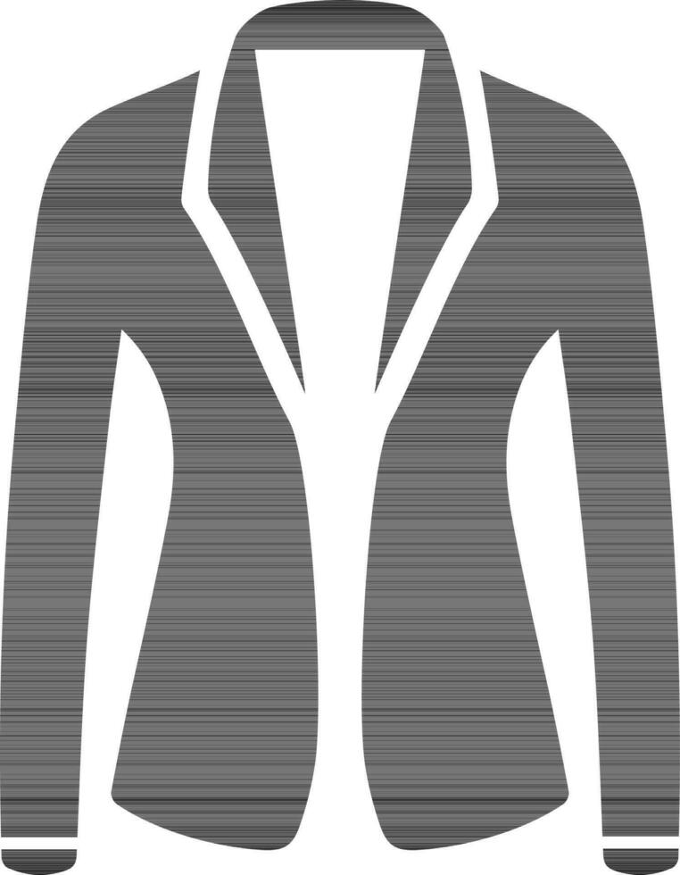 Fat illustration of a jacket. vector