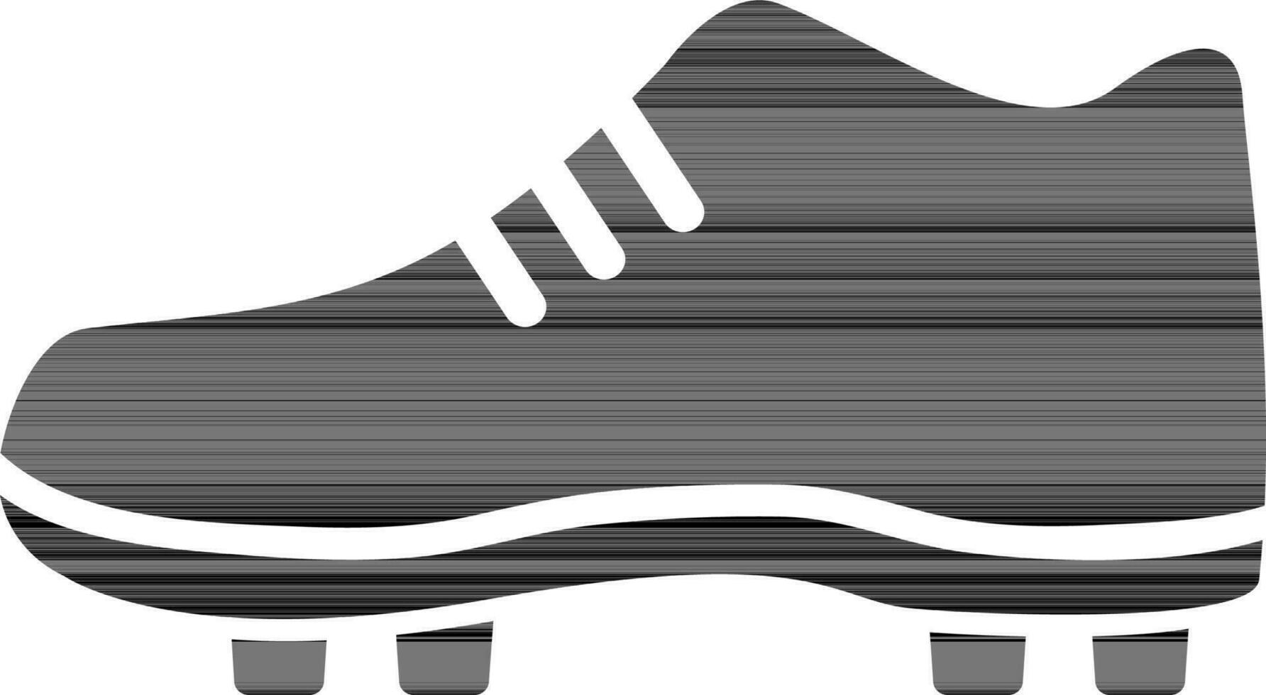Flat illustration of a skate. vector