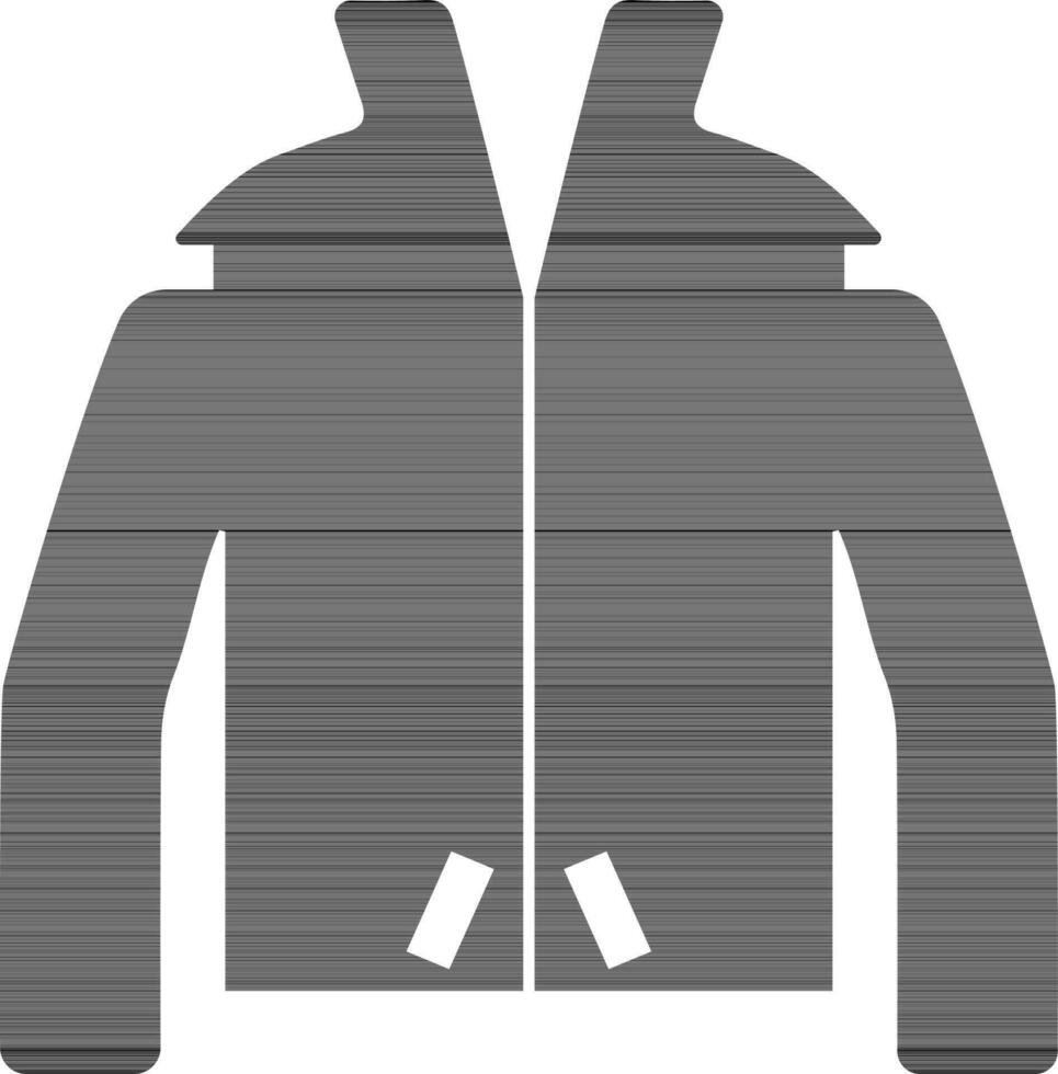 Flat illustration of a jacket. vector