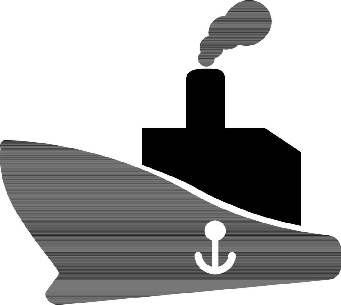 plano ilustración de un Embarcacion bote. vector