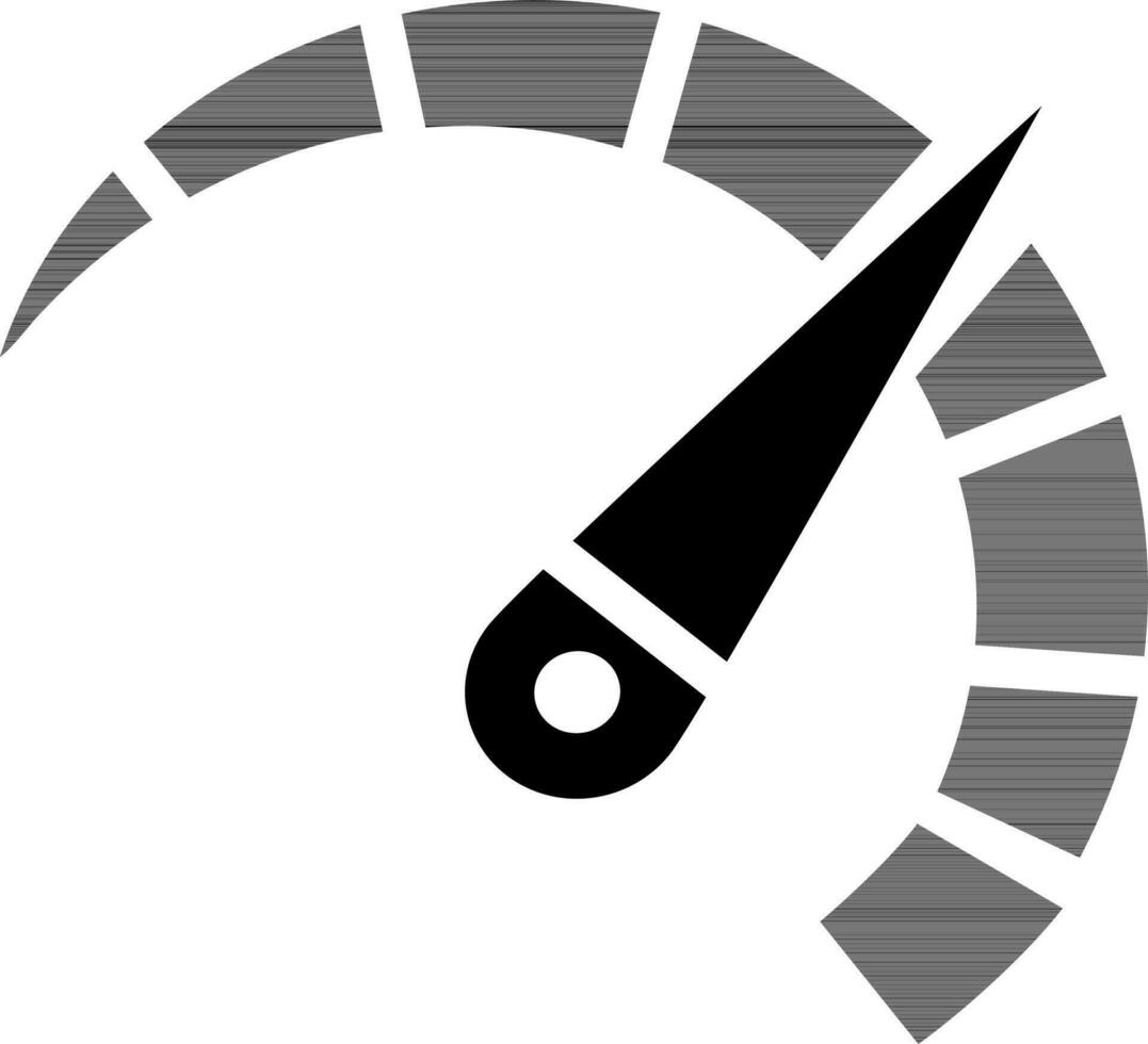 Vector speed meter icon.