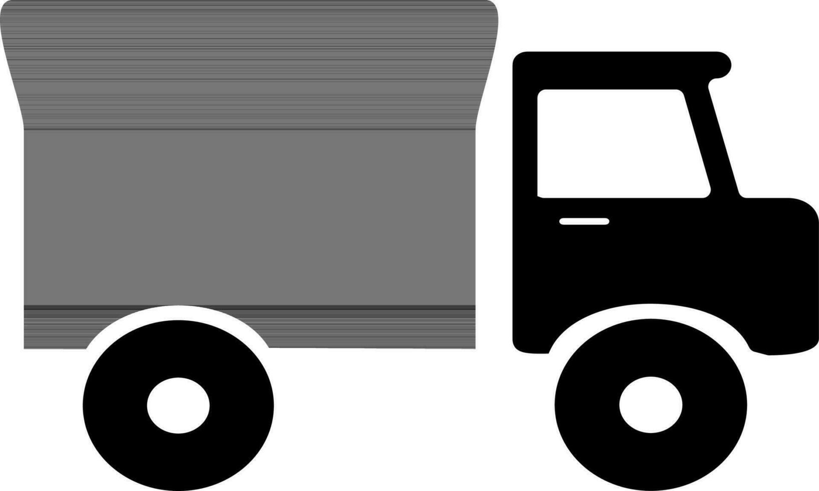 Flat illustration of a truck. vector