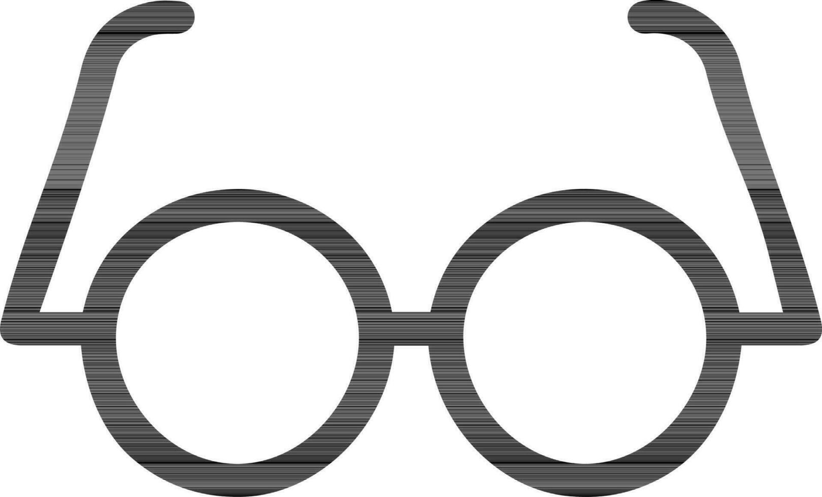 Flat illustration of a eye glasses. vector