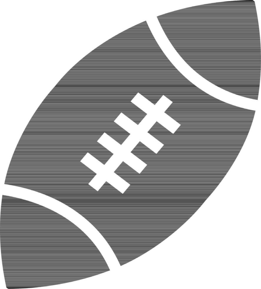 Flat illustration of a rugby balll. vector