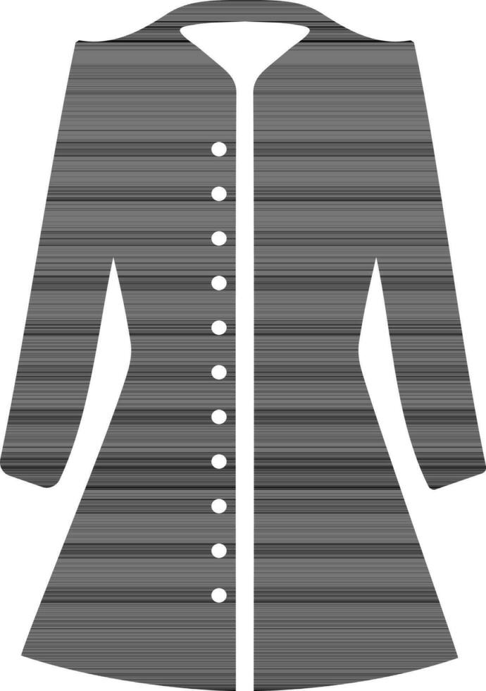 Flat illustration of a coat. vector