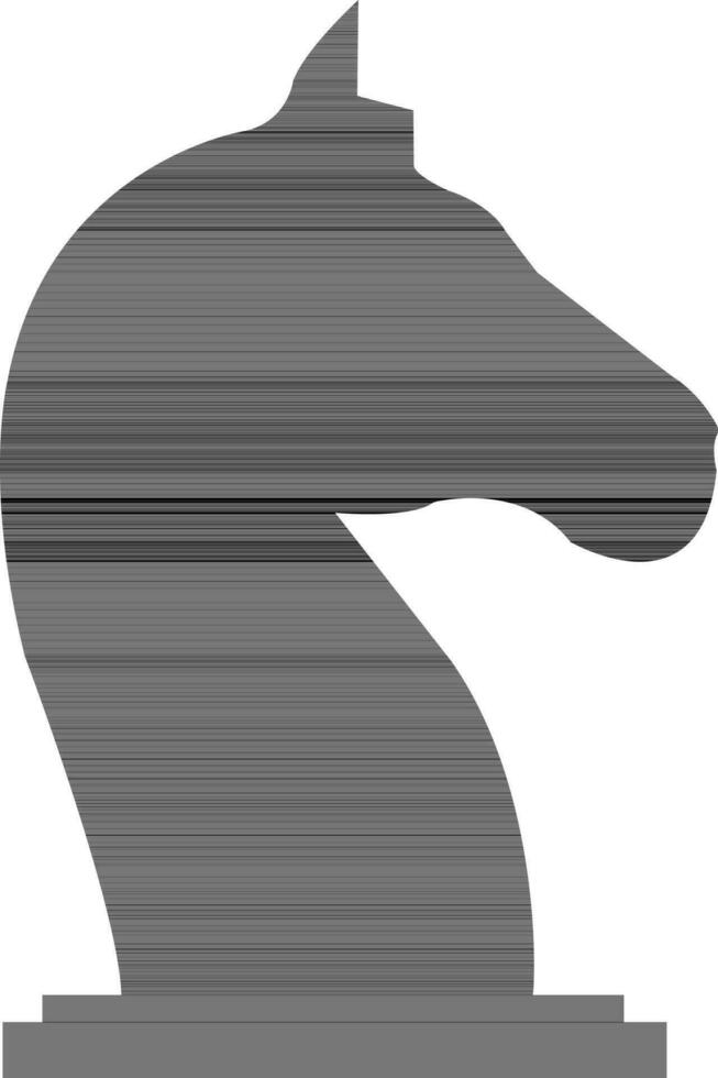 Flat illustration of a chess piece. vector