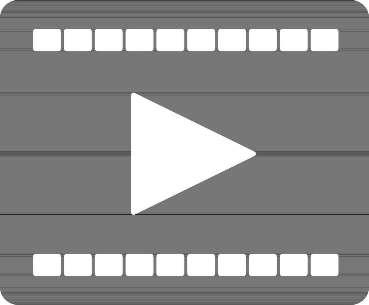 plano ilustración de un vídeo icono. vector