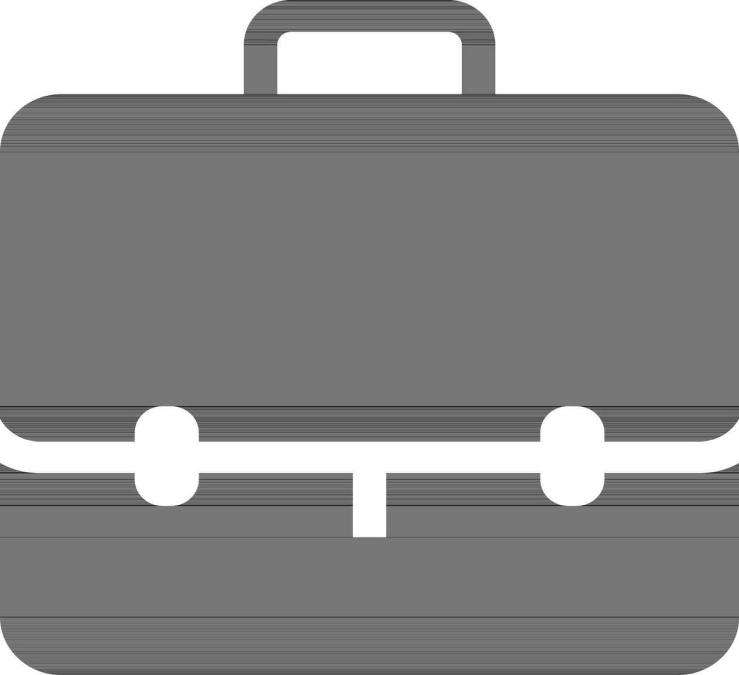 Flat illustration of a briefcase. vector