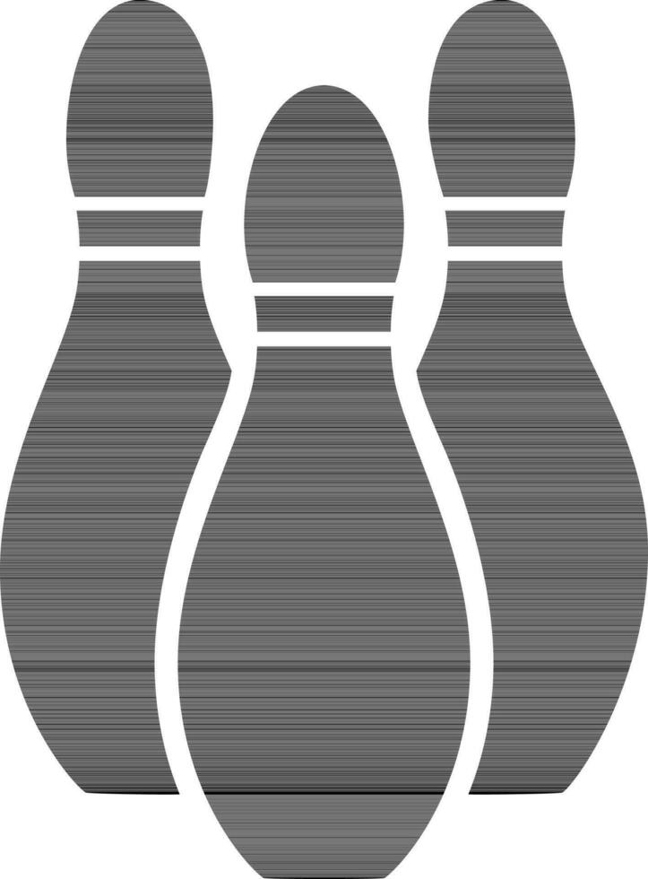 Illustration of bowling pins. vector