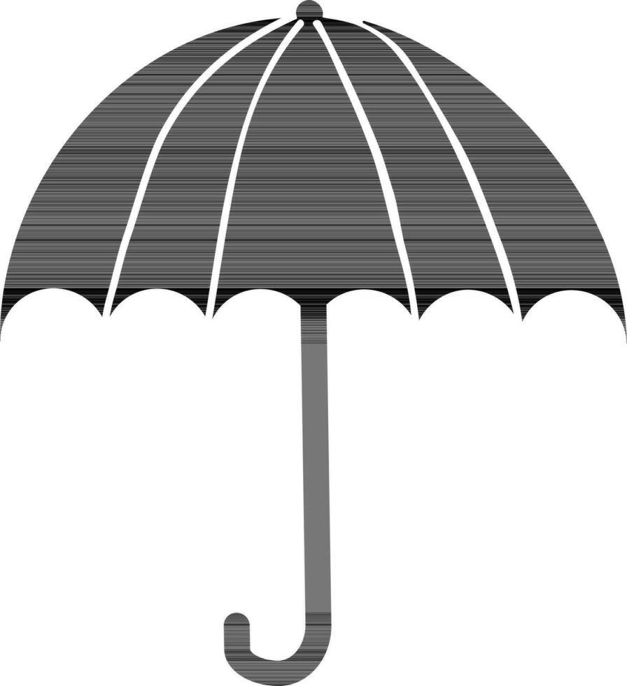 plano ilustración de un sombrilla. vector