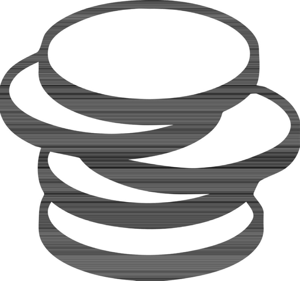 Money coins glyph icon. vector