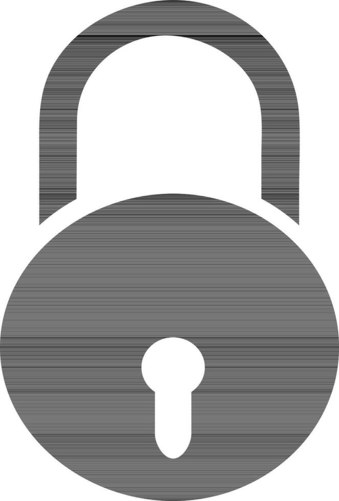 Icon or illustration of lock. vector