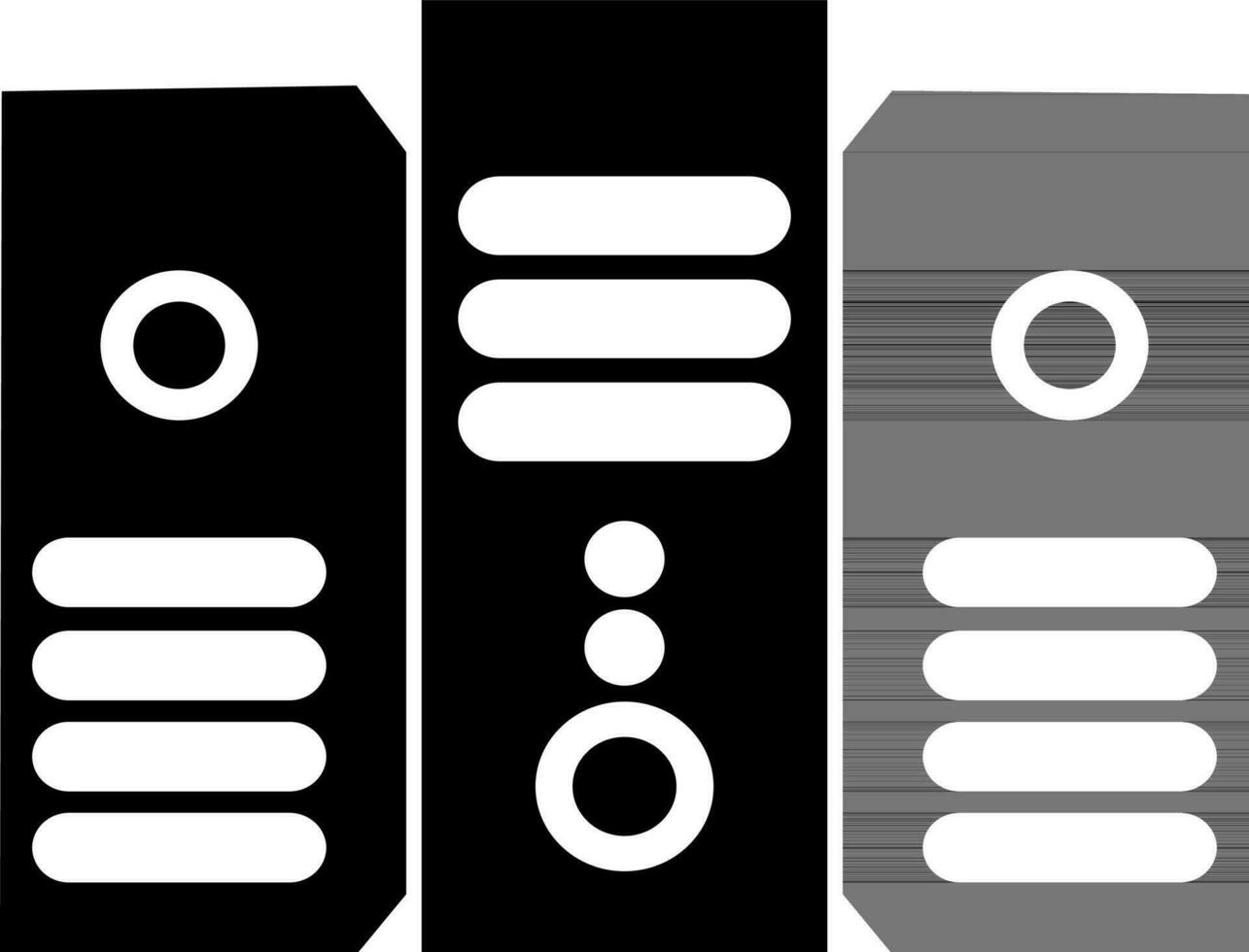 Glyph icon of Audio Speakers. vector