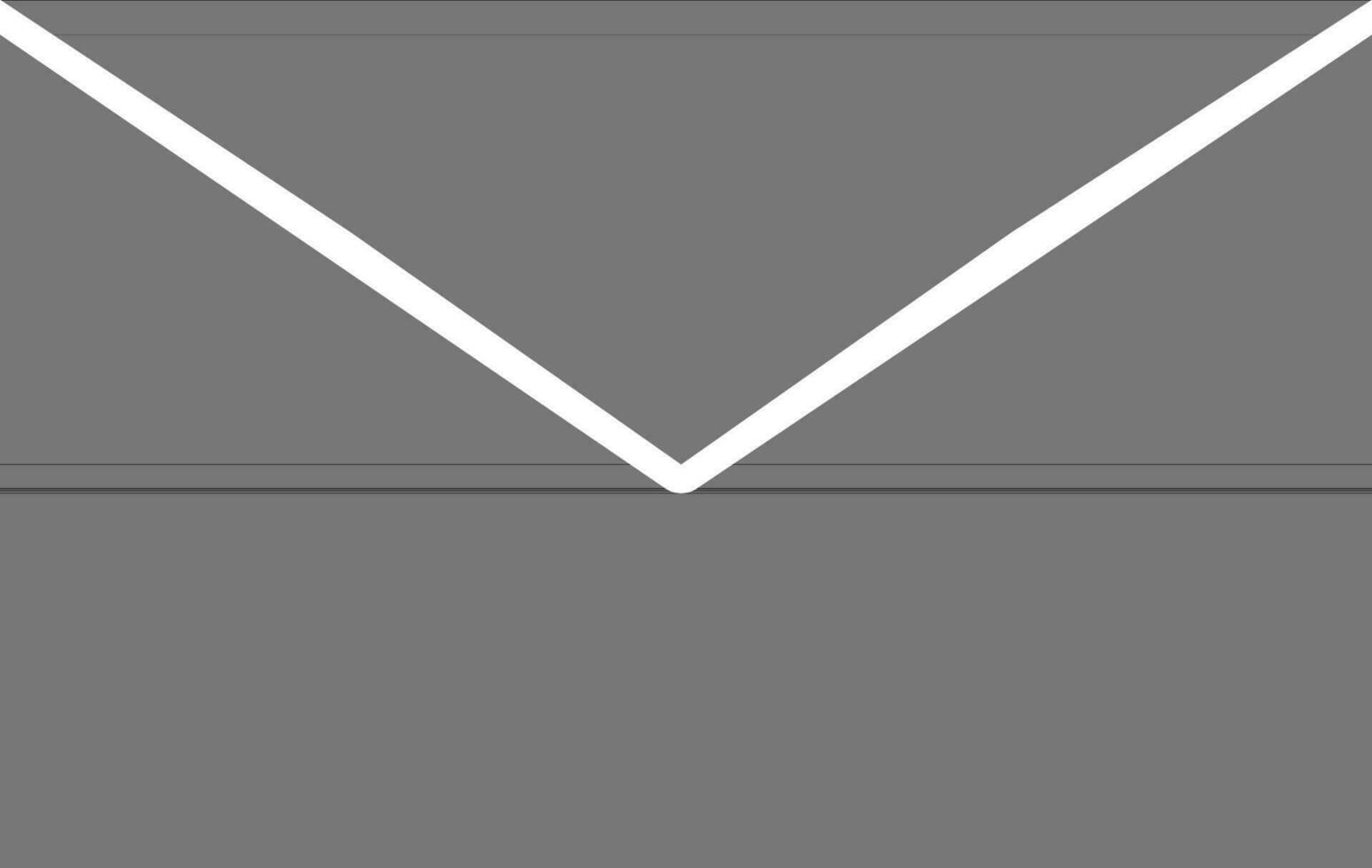 Glyph icon of mail in flat style. vector