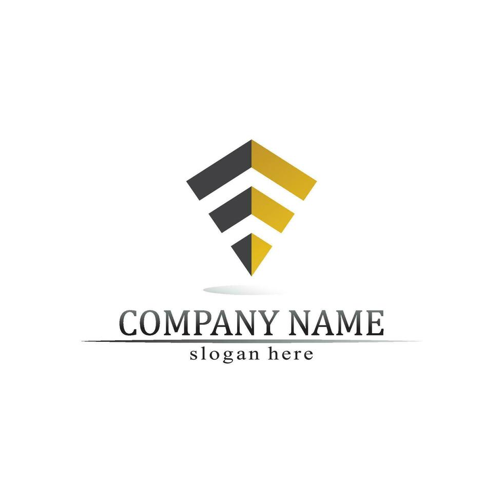 triangle pyramid logo design and vector symbol egyptian and logo business