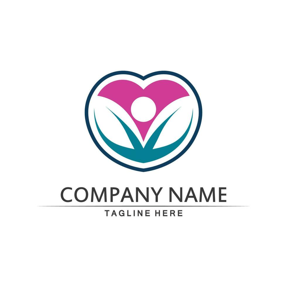 People logo, Team, Succes people work, Group and Community, Group Company and Business logo vector and design Care, Family icon Succes logo