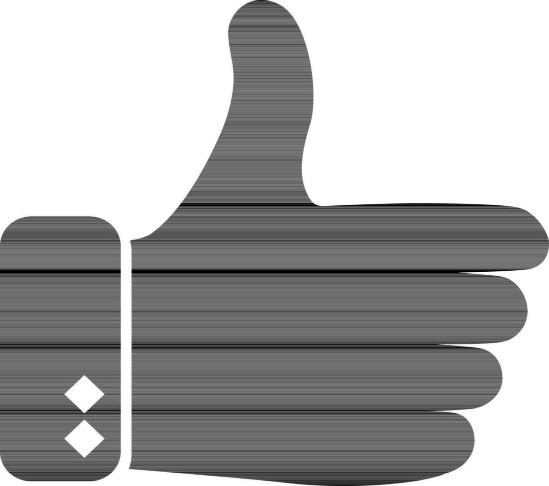 Thumb up icon or illustration. vector