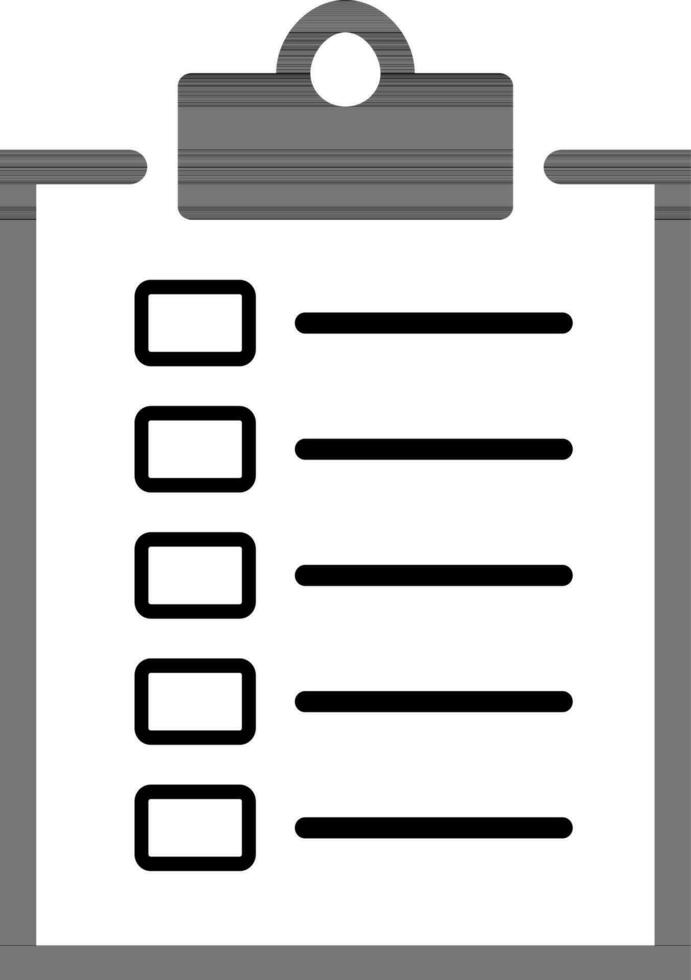 Clipboard glyph icon. vector