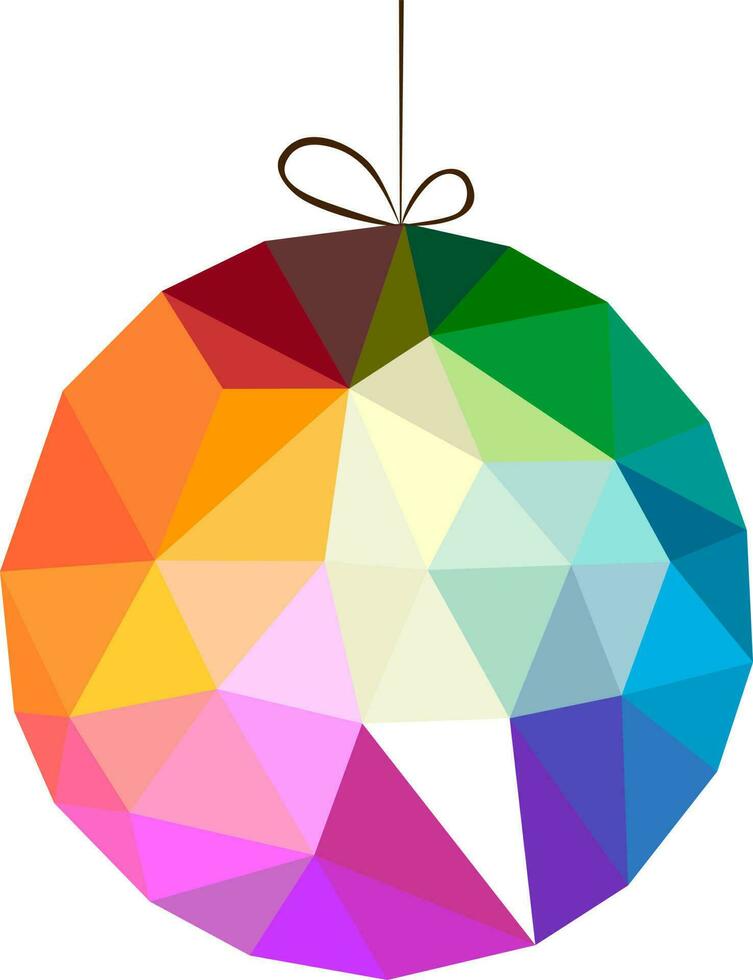 Colorful isolated crystal ball vector. vector