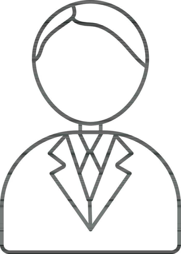 Illustration of doctor icon with faceless. vector