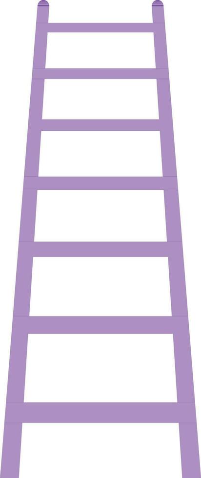 Purple ladder or stair on white background. vector