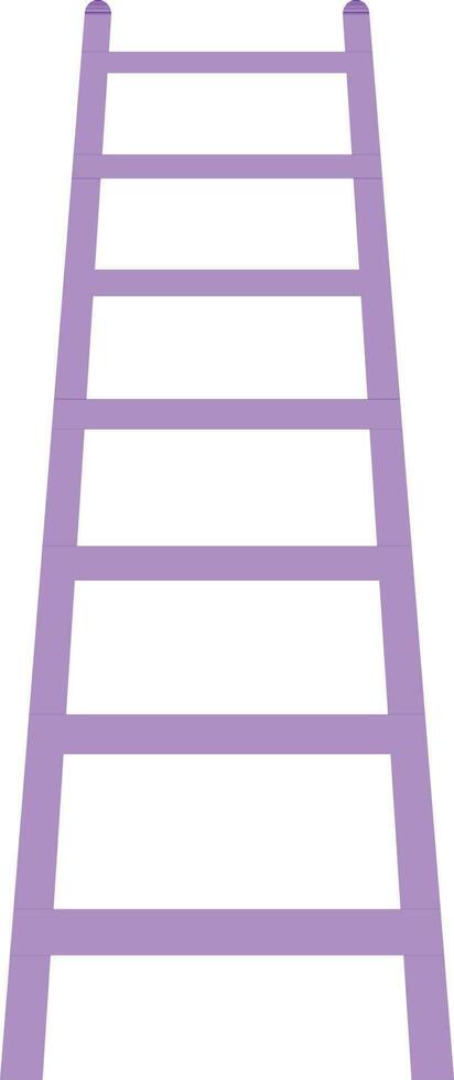 Purple ladder or stair on white background. vector