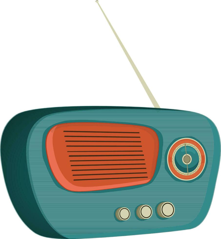 Isolated icon of radio. vector