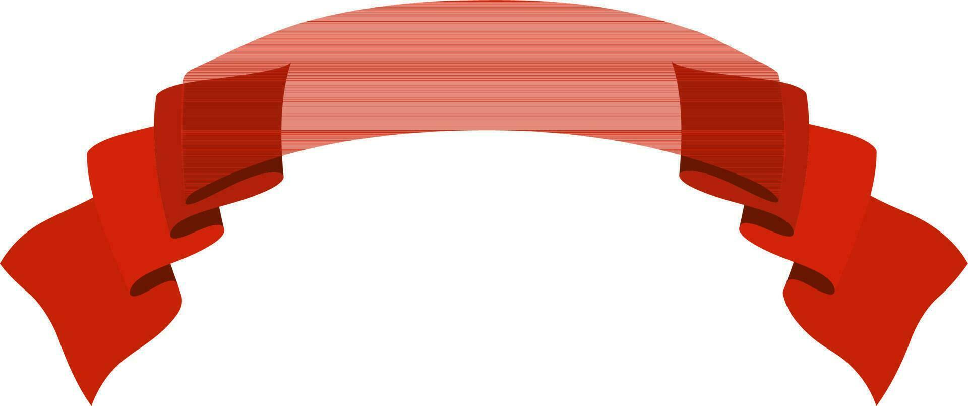 Elegant red decoration ribbon design. vector
