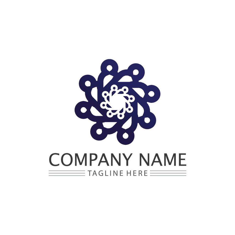 People logo, Team, Succes people work, Group and Community, Group Company and Business logo vector and design Care, Family icon Succes logo