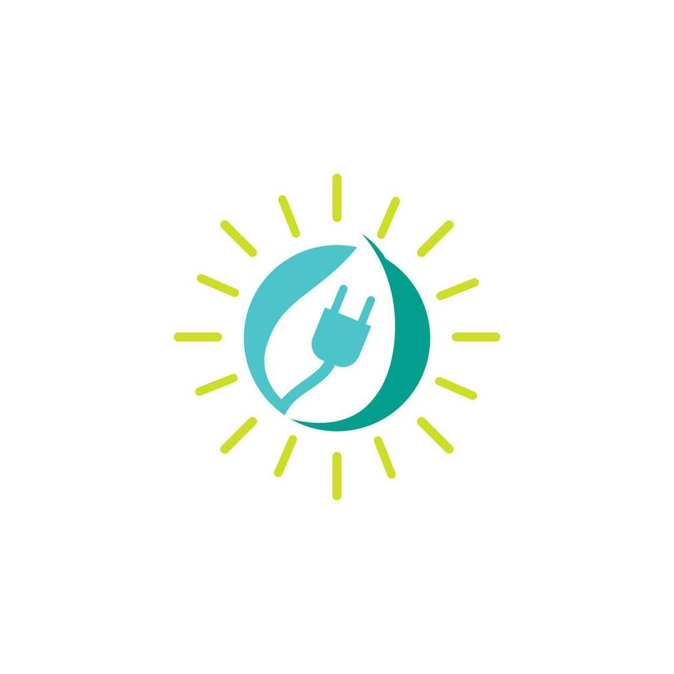 Tree leaf vector and green logo design friendly concept