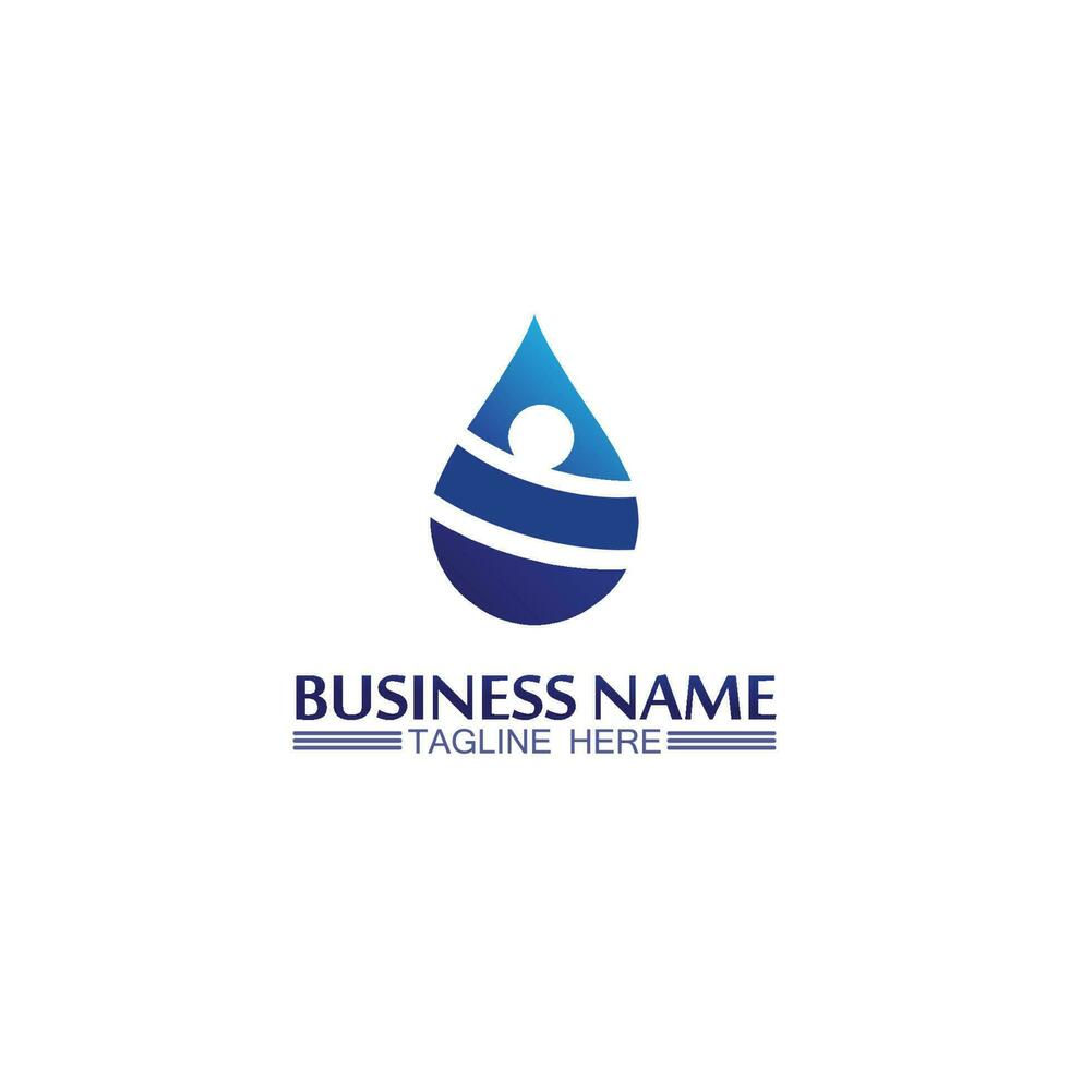 Water drop Logo Template vector