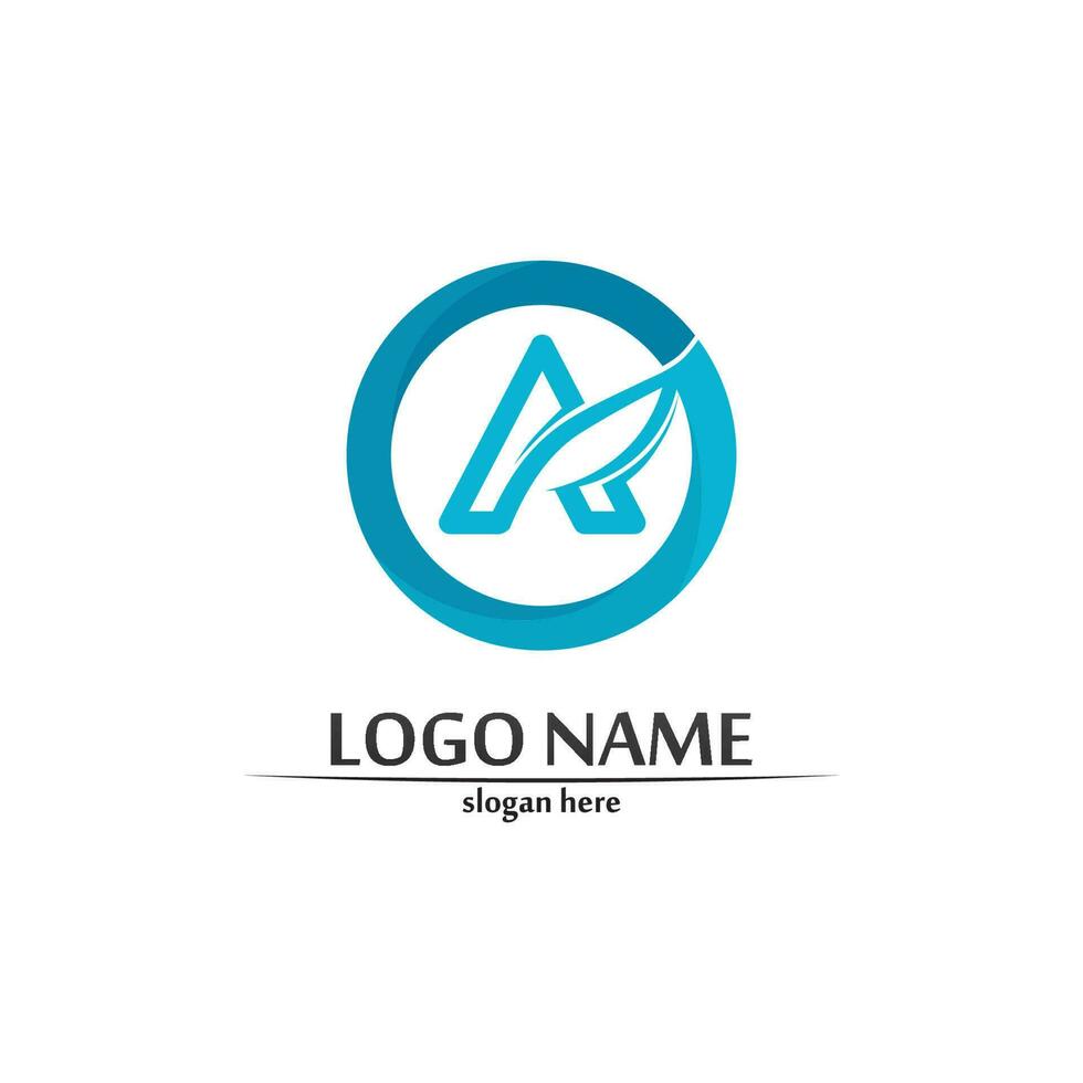 A Letter Lightning Logo vector