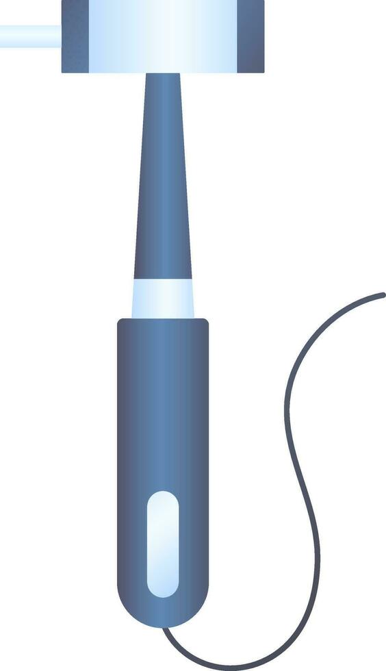 Dental drill machine icon in blue color. vector