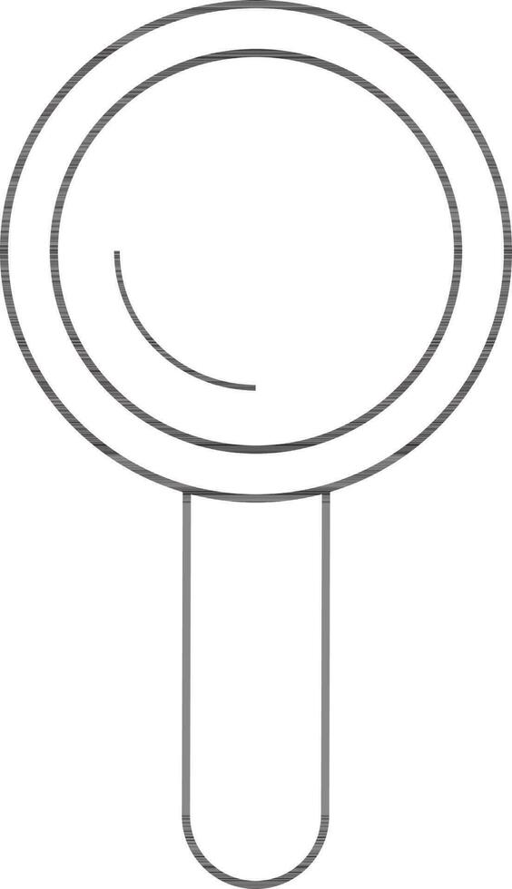 Magnifying glass icon for education concept. vector